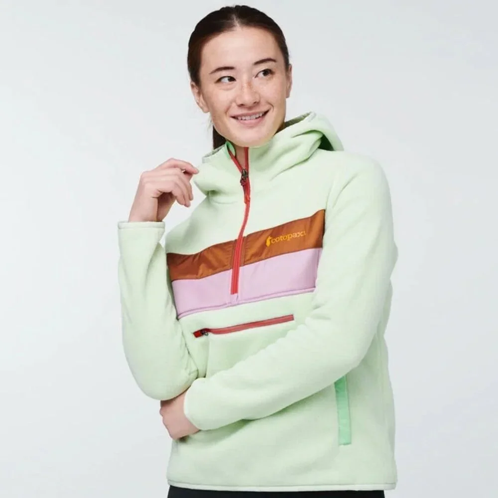 Cotopaxi Teca Fleece Hooded Half-Zip Jacket in Stone's Throw Size XS - Picture 1 of 4